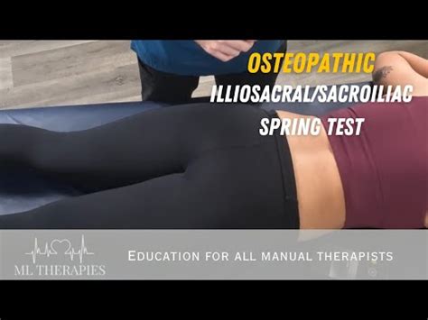 sacral osteopathy positive test